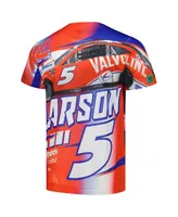 Men's Hendrick Motorsports Team Collection White Kyle Larson Valvoline Accelerator Total Print T-shirt