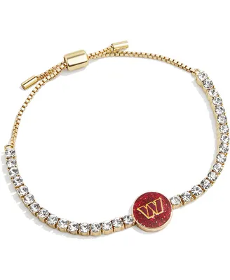 Women's Baublebar Gold Washington Commanders Pull-Tie Tennis Bracelet - Gold