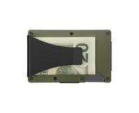 The Ridge Aluminum Matte Olive: Money Clip Wallet