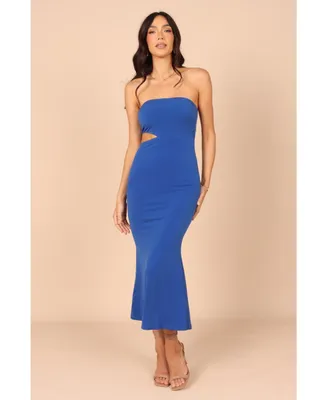 Petal and Pup Women's Nathalia Strapless Cutout Maxi Dress