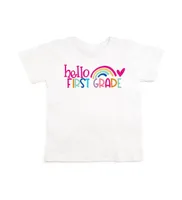 Sweet Wink Little and Big Girls Hello First Grade Short Sleeve T-Shirt