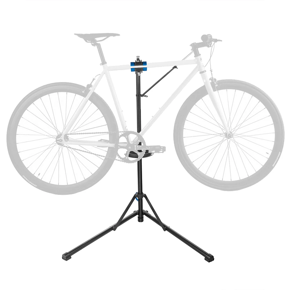 The Bicycle Repair Stand by Rad Cycle holds up to 66-pounds effortlessly in heavy-duty clamps that are engineered not to harm your bike's finish.