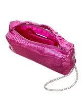 Nina Ruched Handle Mesh Handheld Bag