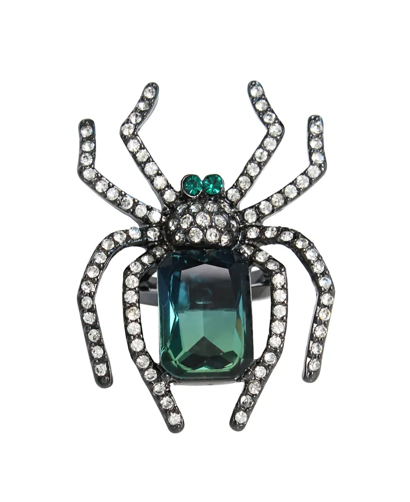 Halloween Colorful Rhinestone Spider Design Dangle Earrings - Temu