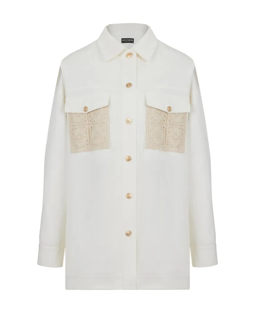 Buy Embroidered Denim Shirt - 28 | Shirts | Tu