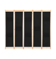 vidaXL 5-Panel Room Divider 78.7"x66.9"x1.6" Fabric