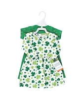 Hudson Baby Girls Cotton Dresses 2pck, Shamrocks