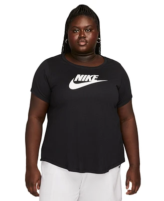 Nike Plus Active Sportswear Essentials Short-Sleeve Logo T-Shirt