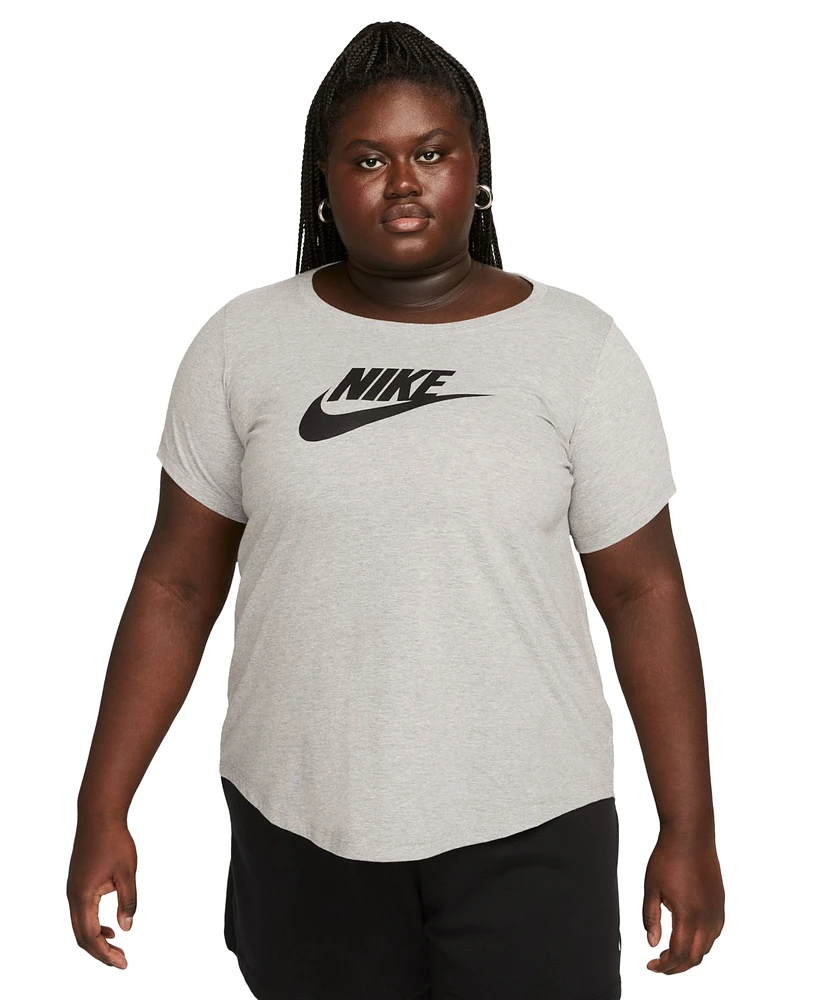 Nike Plus Active Sportswear Essentials Short-Sleeve Logo T-Shirt