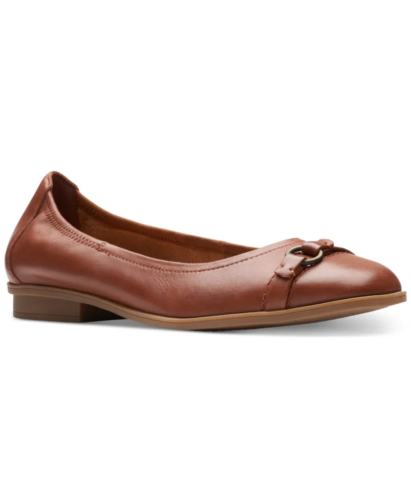 Clarks Women's Lyrical Sky O-Ring Strapped Ballet Flats