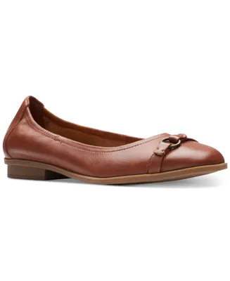 Clarks Women's Lyrical Sky O-Ring Strapped Ballet Flats