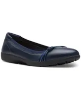 Clarks Women's Meadow Rae Knot-Trim Comfort Flats