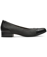 Clarks Women's Juliet Step Slip-On Cap-Toe Flats