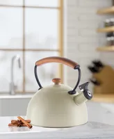 Oggi 2.5 Litre Whistling Tea Kettle with Wood Handle