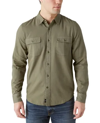 Lucky Brand Men's Lived-in Long Sleeve Workwear Shirt