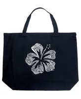 Mahalo - Large Word Art Tote Bag