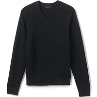 Lands' End Men's Cotton Modal V-neck Sweater