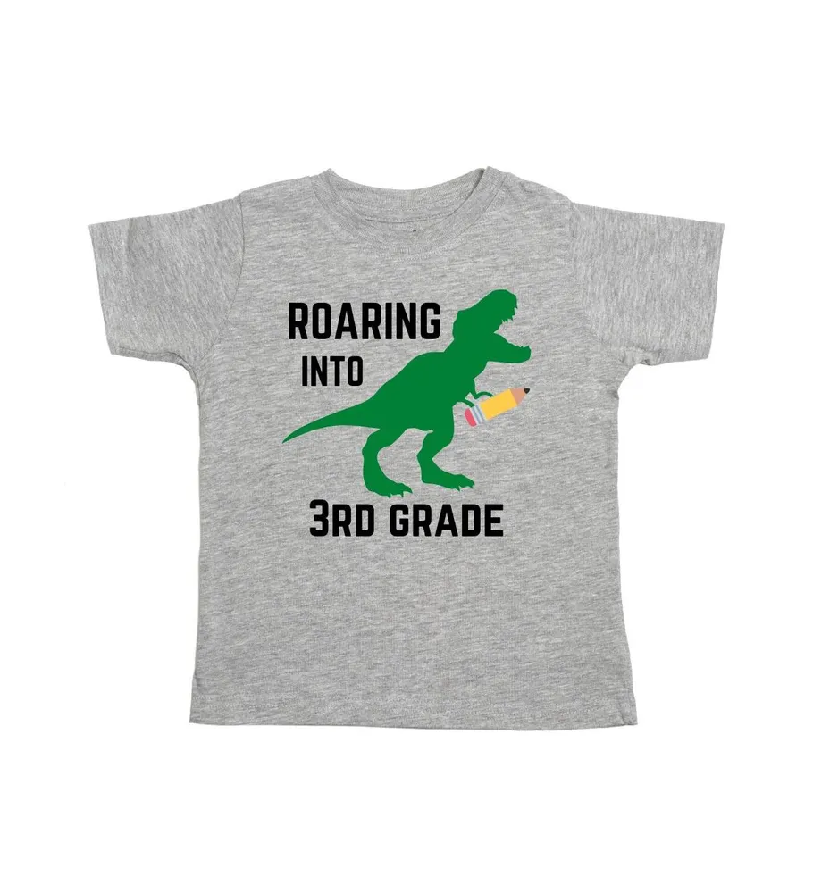 Sweet Wink Little and Big Boys Roaring Into Third Grade Short Sleeve T-Shirt