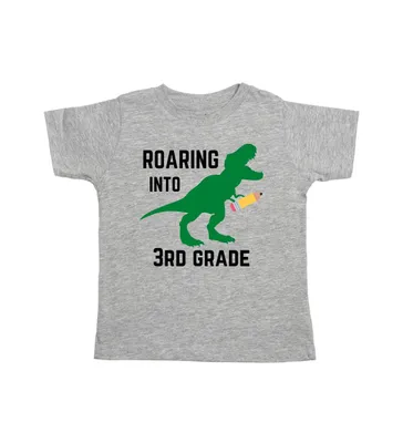 Sweet Wink Little and Big Boys Roaring Into Third Grade Short Sleeve T-Shirt