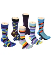 Men's Nifty Pattern Dress Socks 6 pack