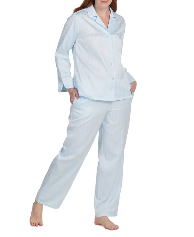 Sleep Chic Womens Tall Velour Long Sleeve 2-pc. Pant Pajama Set