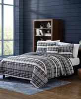 Nautica Marina Cove Cotton Reversible 3 Piece Quilt Set, Twin