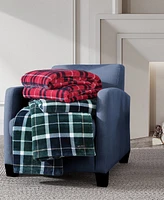 Nautica North Sail Plaid Ultra Soft Plush Fleece Blanket