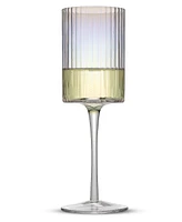 JoyJolt Christian Siriano Chroma Iridescent Wine Glasses
