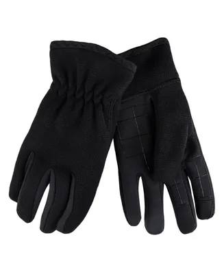Levi's Men's Touchscreen Heathered Knit Gloves with Stretch Palm