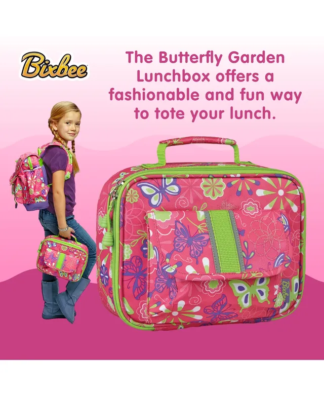 Bixbee Butterfly Garden Lunchbox - Kids Lunch Box, Insulated Lunch