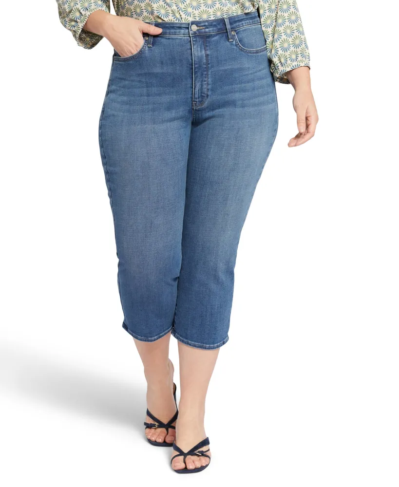 Nydj Plus Size Joni Relaxed Capri Jeans
