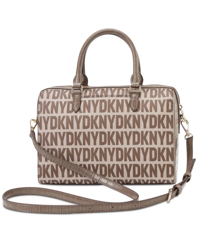 DKNY Bryant Park Small Signature Logo Demi Bag - Mocha/crml - ShopStyle