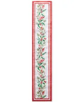 Elrene Perfect Holly Double Border Runner, 14" x 72"