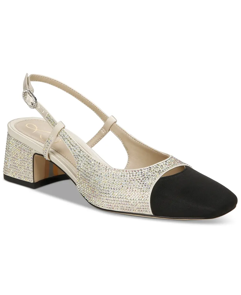 Sam Edelman Women's Tarra Glitz Slip-On Slingback Pumps