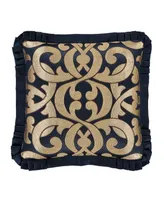 J Queen New York Biagio Square Embellished Decorative Throw Pillow, 20"