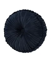 J Queen New York Biagio Tufted Round Decorative Throw Pillow, 15" x 15"