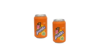 Silly Squeaker Soda Can Panta, 2-Pack Dog Toys