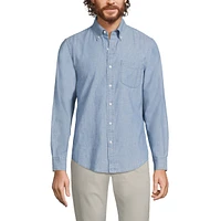 Lands' End Men's Long Sleeve Chambray Shirt