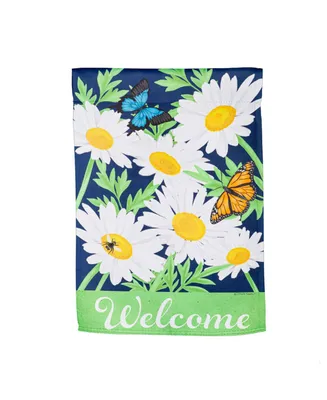 Evergreen Daisy Garden Suede Flag 12.5 x 18 Inches Indoor Outdoor Decor