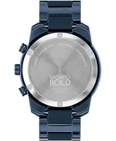 Movado Men's Bold Verso Swiss Quartz Chrono Ceramic Watch 44mm