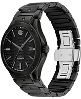 Movado Men's S.e. Automatic Swiss Auto Black Pvd Watch 41mm