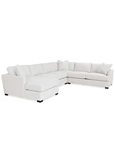 Nightford 148" 4-Pc. Fabric Chaise Sectional, Created for Macy's