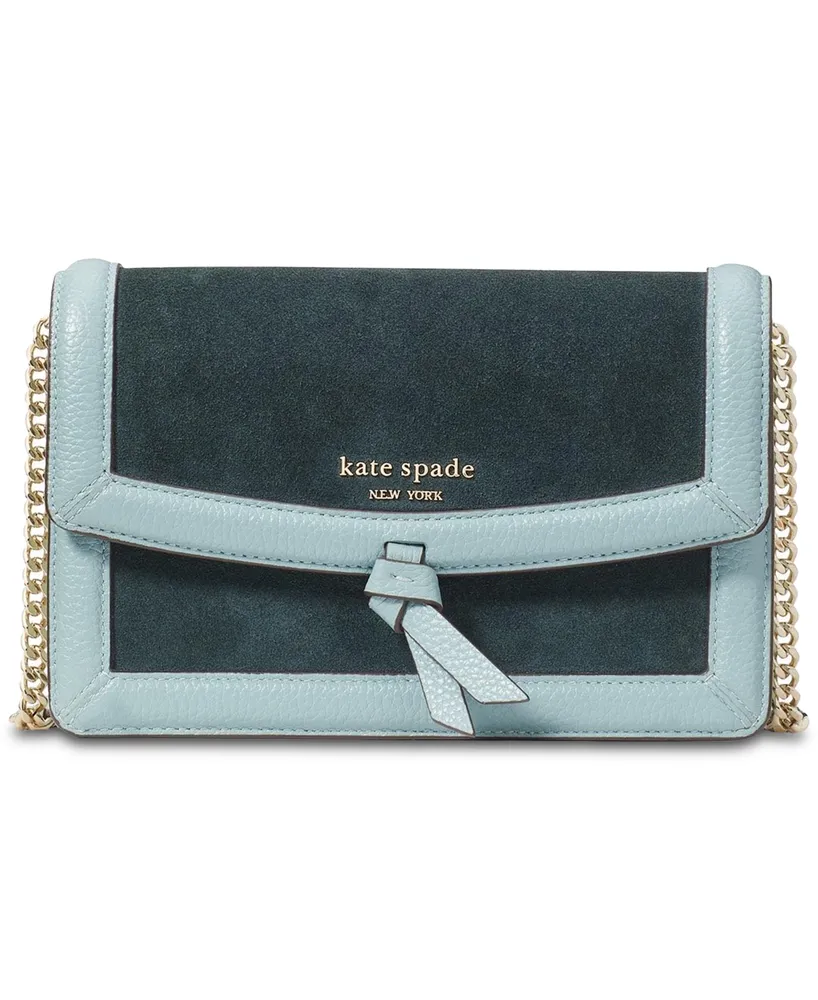 kate spade new york Knott Pebbled Leather Flap Crossbody Bag | Dillard's