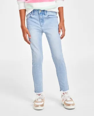 Epic Threads Big Girls Frayed Hem Skinny-Fit Jeans, Created for Macy's