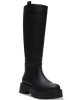 Madden Girl Crow Wide-Calf Lug-Sole Knee High Boots