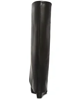 Madden Girl Evander Wide-Calf Fold-Over Cuffed Knee High Wedge Dress Boots