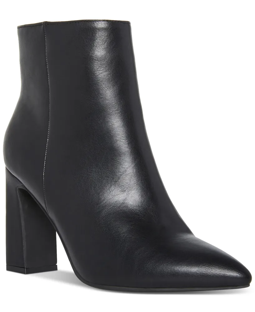 Madden Girl Bonnie Pointed-Toe Block-Heel Dress Booties