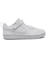 Nike Little Kids Court Borough Low Recraft Adjustable Strap Casual Sneakers From Finish Line