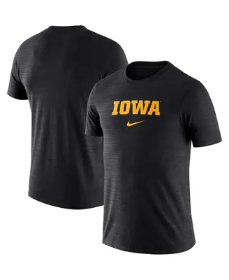 Men's Nike Black Iowa Hawkeyes Team Issue Velocity Performance T-shirt