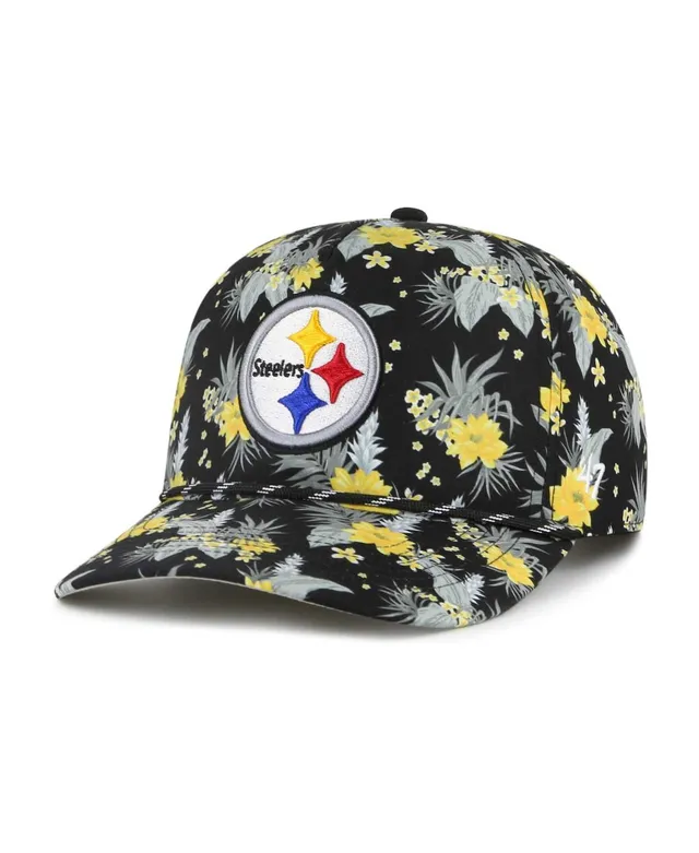 47 Brand Men's Black Pittsburgh Steelers Adjustable Trucker Hat - Macy's